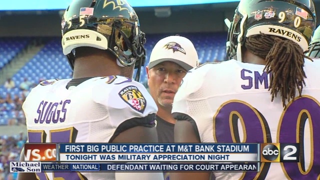 Ravens hold'Military Appreciation Night                       WMAR