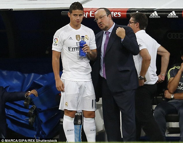 Rafael Benitez believes Cristiano Ronaldo Gareth Bale and James Rodriguez will soon be scoring freely