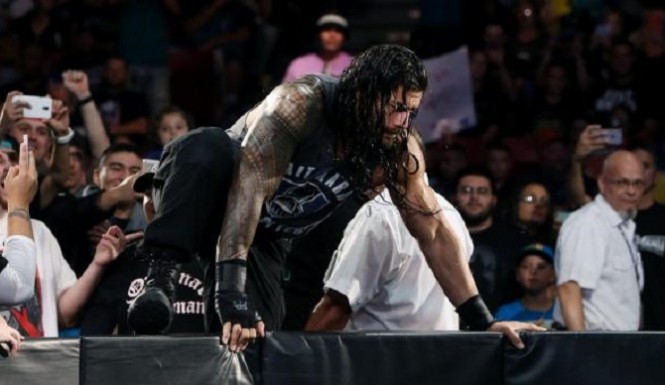 Reigns was attacked by a fan at WWE live event