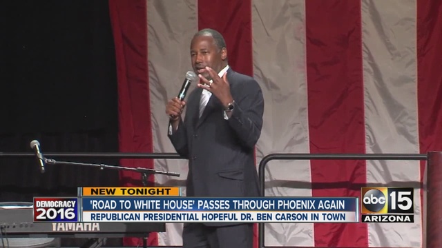 Republican hopeful Dr Ben Carson in town