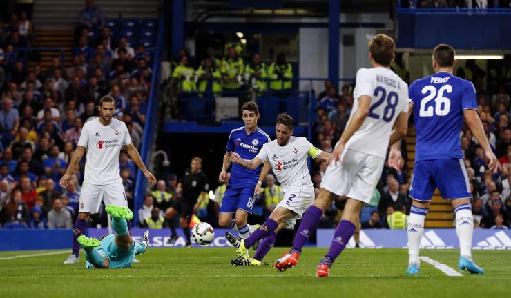 Rodriguez scored for Fiorentina in the 34th minute.                    Reuters