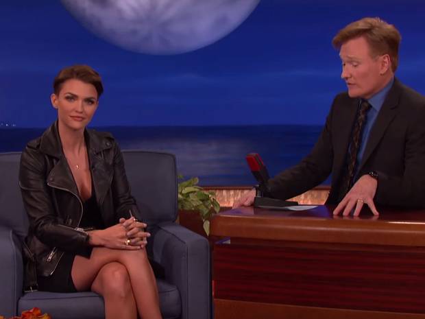 Watch Conan O'Brien Jokingly Compare Ruby Rose To Justin Bieber