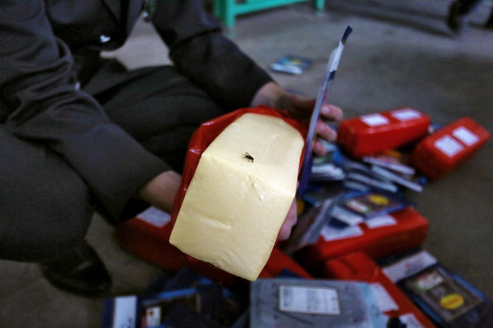 Russian Police Seize Contraband Cheese