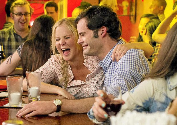 SIMPLY FUNNY Amy Schumer and Bill Hader in a scene from new comedy movie Trainwreck which received 3.5 stars