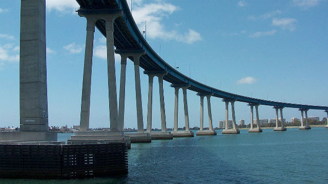 The Coronado Bridge over San Diego Bay