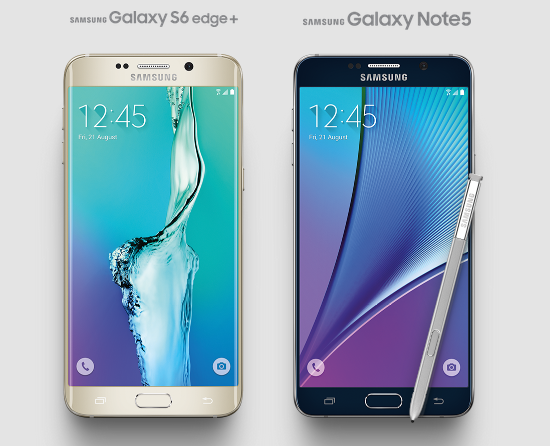 Samsung Galaxy S6 edge and Note5