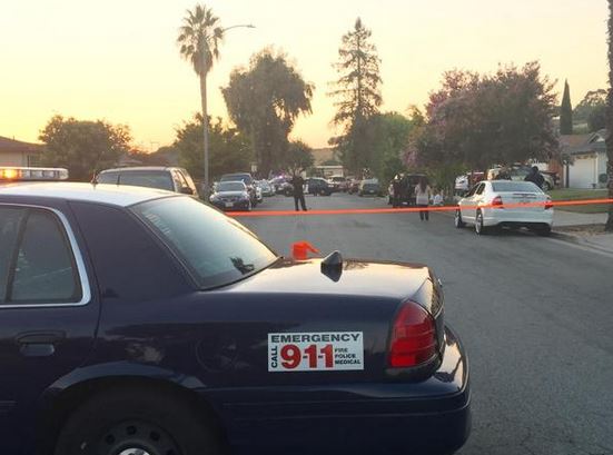 San Jose police on the scene of an officer-involved shooting