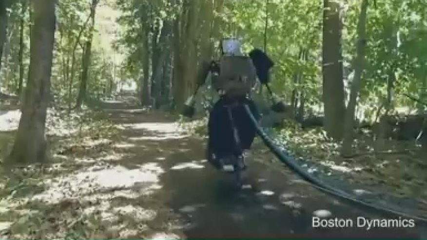 Boston Dynamics' Humanoid Atlas Robot Takes a Stroll in the Woods