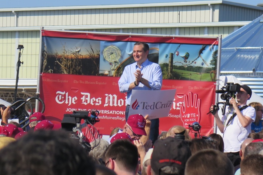 Sen Ted Cruz took to the'soapbox at the Iowa State Fair