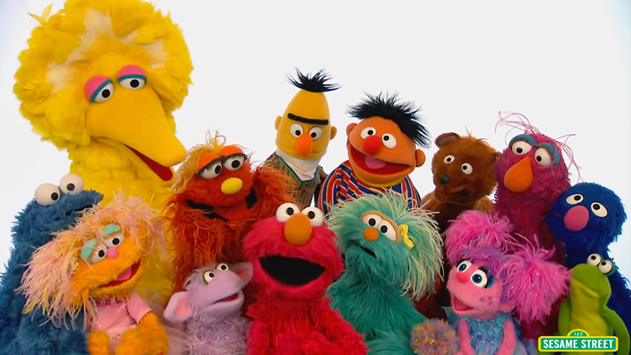 The cast of Sesame Street