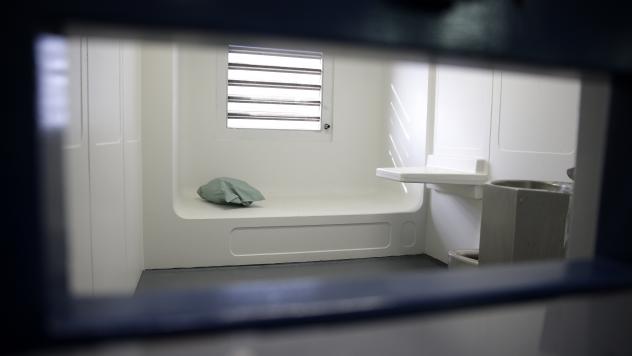 A cell at New York's Rikers Island jail. About 1,000 people die in American jails every year and about a third of those are suicides