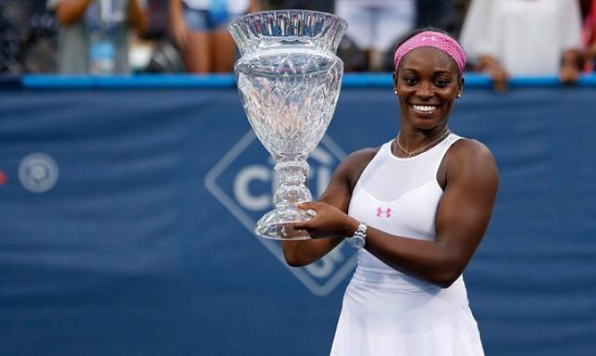 Sloane Stephens with the Citi Open title