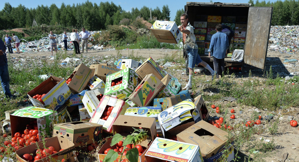 Sanctioned foods destroyed in Russia