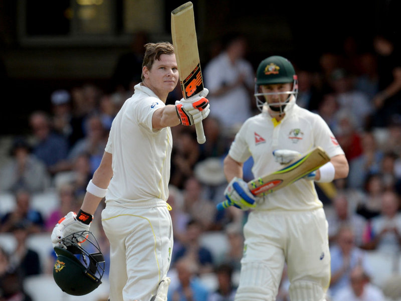 Steve Smith reached his 11th Test hundred