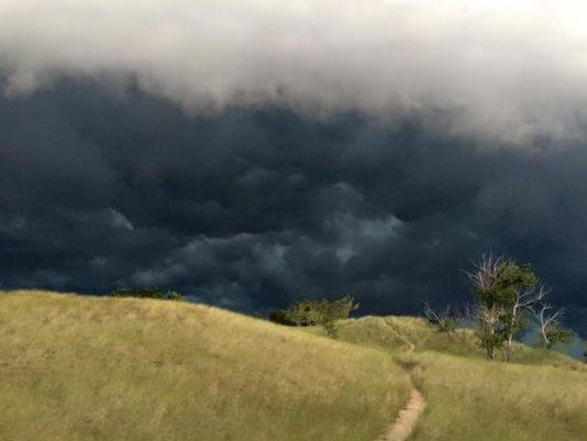 Sunday's storm rolling in to Muskegon