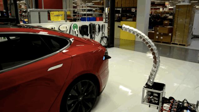 Good God Tesla's Robot Snake Charger Is Creeping Me The Hell Out