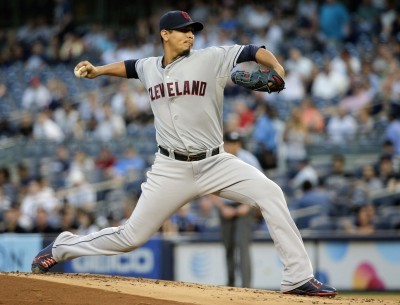 Tomlin has another solid start, Allen holds on as Indians beat Yankees 3-2