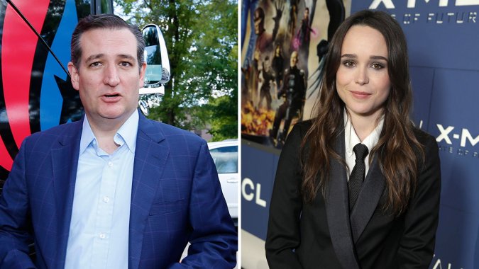 Ted Cruz Ellen Page