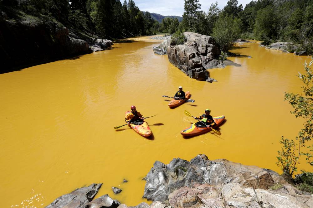 This river was turned orange… by workers trying to rid it of contamination