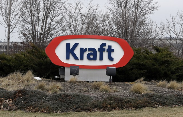 The Kraft logo appears outside of the headquarters on Wednesday