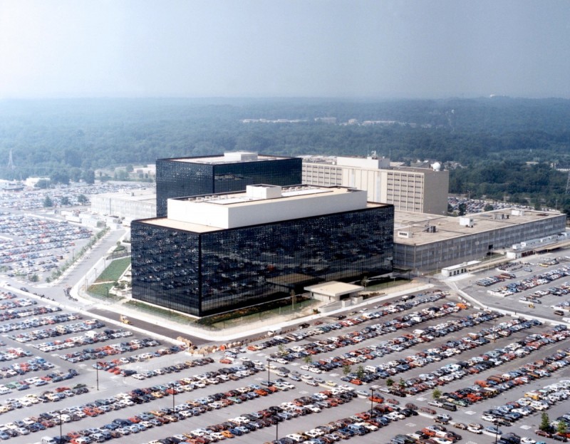 The NSA headquarters in Fort Meade Maryland