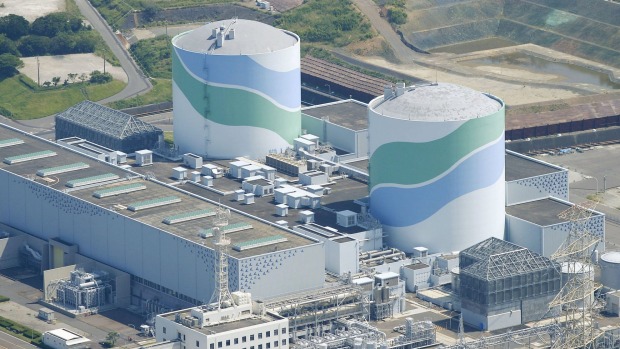 The No 1 reactor is back on at Kyushu Electric Power's Sendai nuclear power station in Satsumasendai Japan