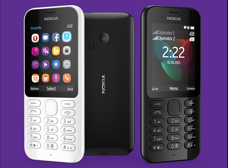 The Nokia 222 single and dual SIM.               Image Microsoft