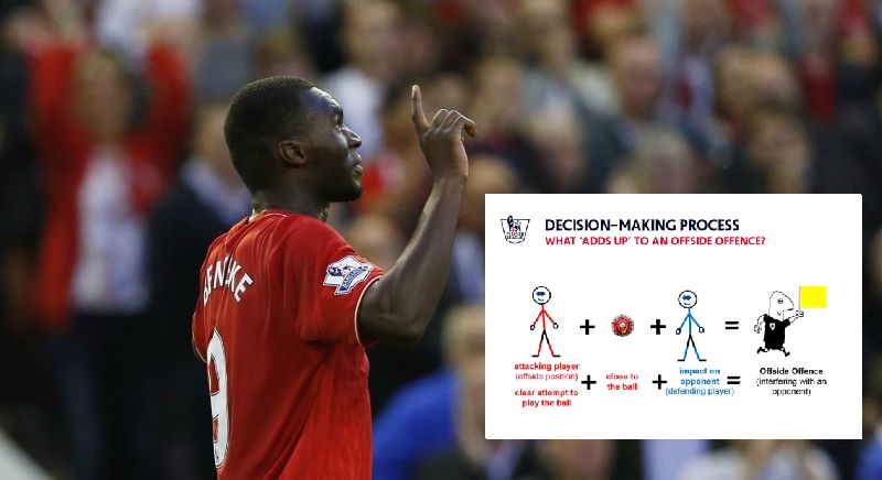 Premier League seem to hire child to draw diagram to explain new offside rule