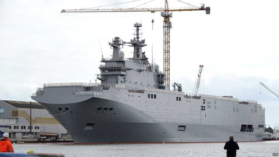 Vladivostok warship in Saint-Nazaire