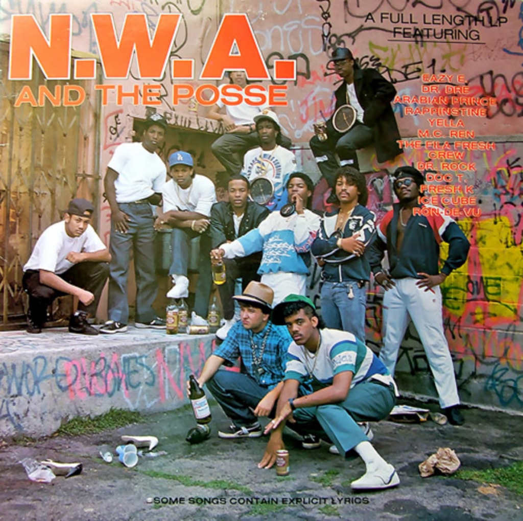 The album cover for NWA and the Posse was shot in an alleyway adjacent to a Hollywood record studio.    LA Weekly