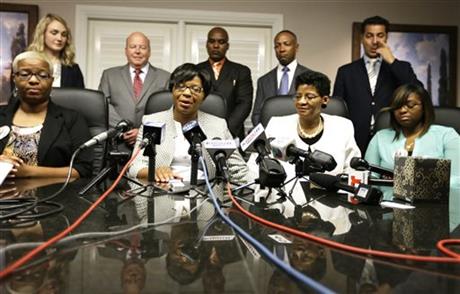 The family of Sandra Bland holding a news conference in Houston today