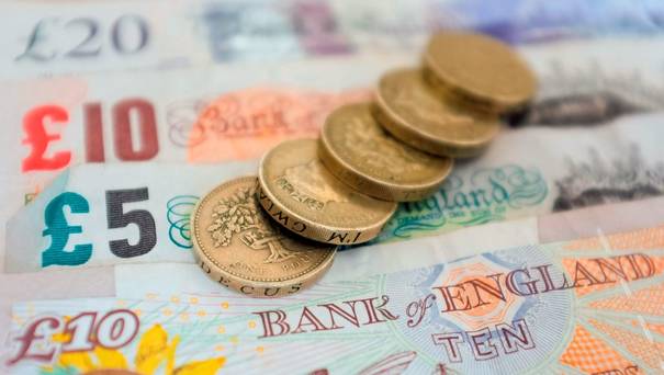 The pound rose 0.7pc to $1.57 after the report from the Office for National Statistics