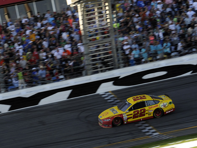 The win is Logano’s first since February’s Daytona 500