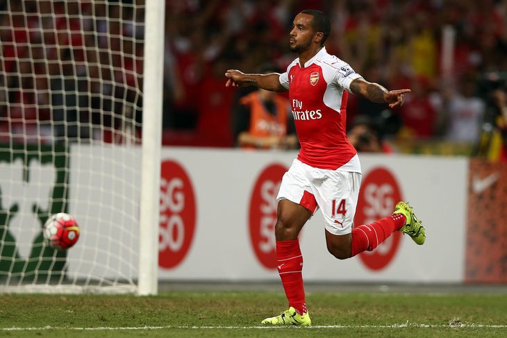 Theo Walcott netted a hat trick in Arsenal's final game last season can he do likewise in this season's opener?- Stanley Chou  Getty Images