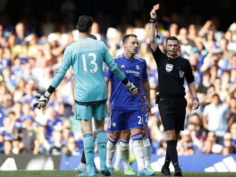 Thibaut Courtois Terry red card