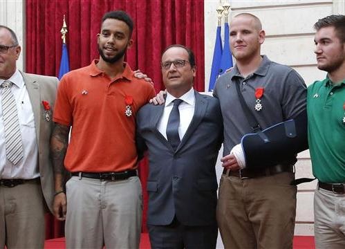 Train-Attack Heroes Awarded France's Top Honor