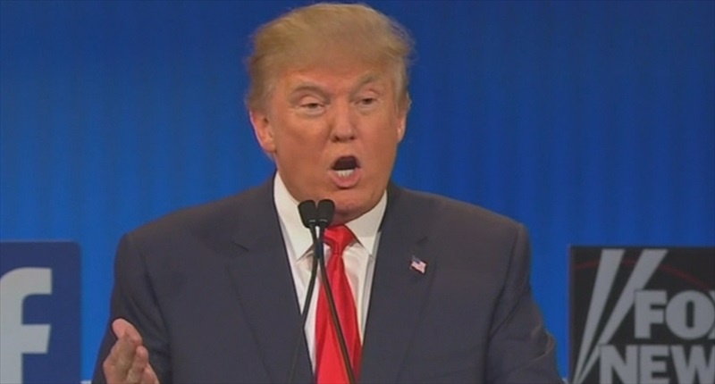 Donald Trump discusses immigration reform at the GOP presidential debate on Aug. 6 2015