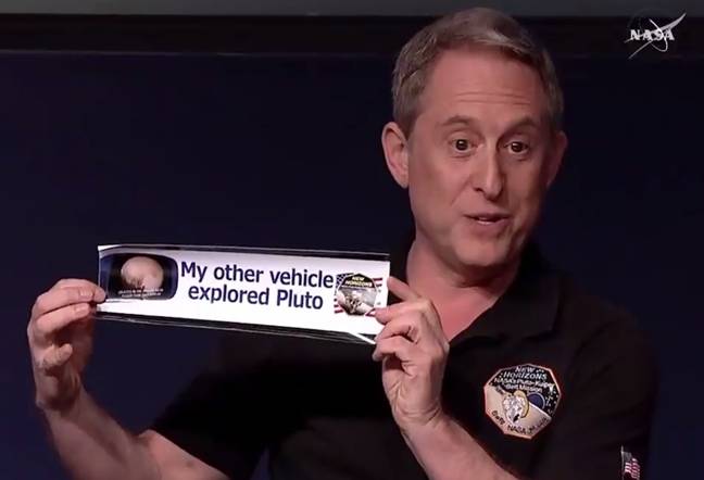 Pluto bumper sticker