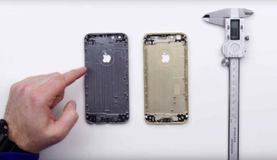 Unbox TherapyA new video gives us an idea of how the iPhone 6S will compare to the iPhone 6 in terms of design