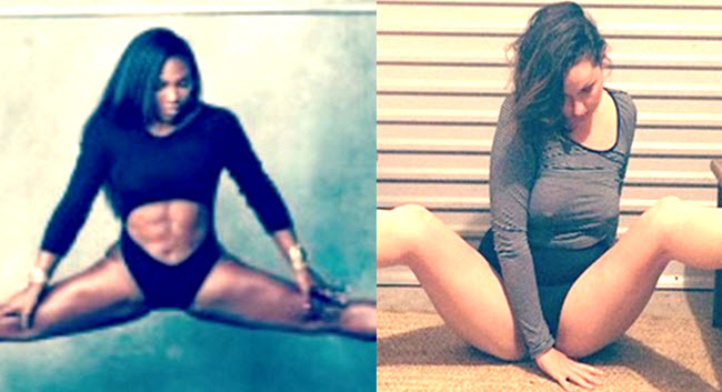 Serena Williams and Celeste Barber