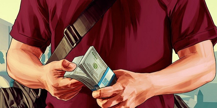 Grand Theft Auto 5 Breaks Steam Record- Michael with money