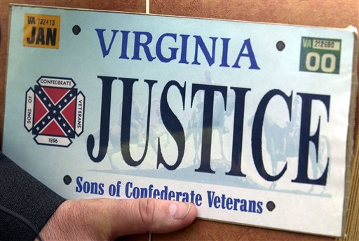 Confederate Flag Virginia Plates