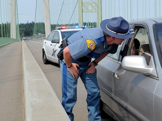 A Washington State patrolman issued a breastfeeding mom a child restraint violation citation after she was caught driving with her 1-year-old in her lap police said. Stock image courtesy WSP's Facebook page