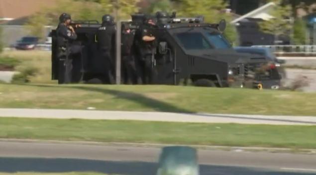 A SWAT team responded to a possible robbery at a Walmart store in New Orleans Louisiana