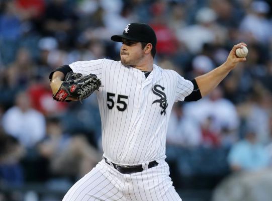 Chicago White Sox starting pitcher Carlos Rodon delivers