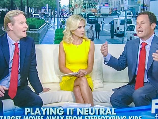 Fox News host utterly panicked about Target removing gender signs