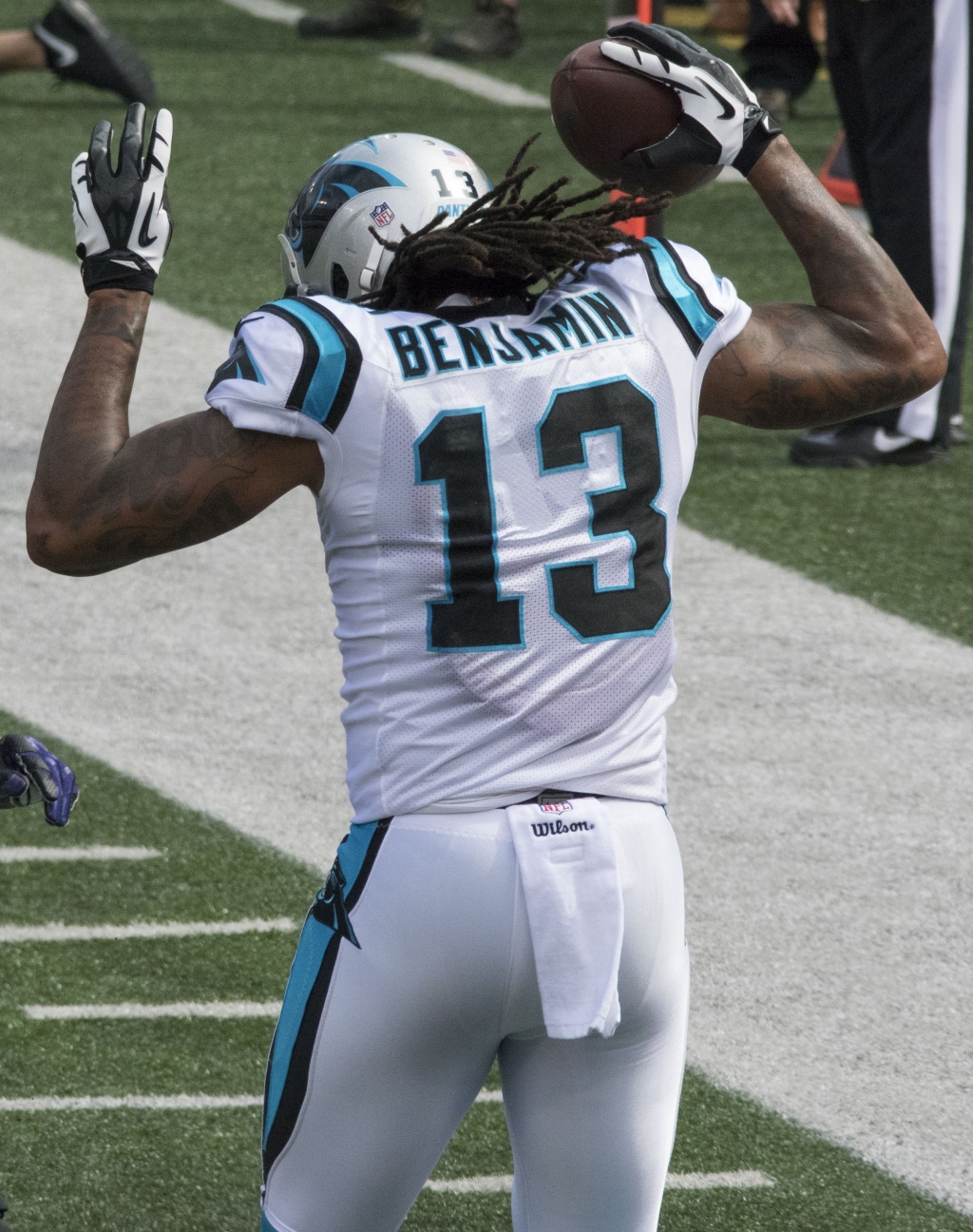 Wikimedia Commons  FileKelvin Benjamin is out for the season with a torn ACL