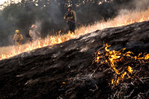 The Rocky Fire broke out on Wednesday afternoon in Lake County 110 miles north of San Francisco