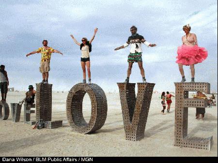 Nevada tourism officials greeting Burning Man travelers story image