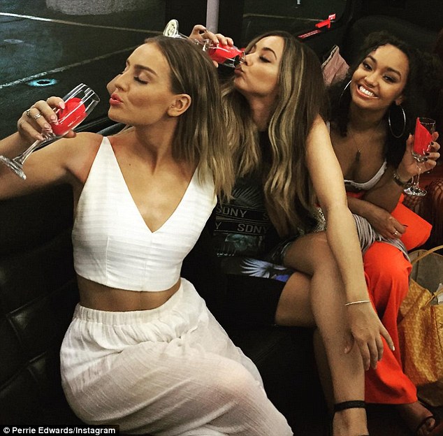 Partying her cares away Perrie Edwards has been making the most of her trip to Las Vegas alongside her bandmates Jade Thirlwall, Leigh Anne Pinnock and Jesy Nelson this weekend